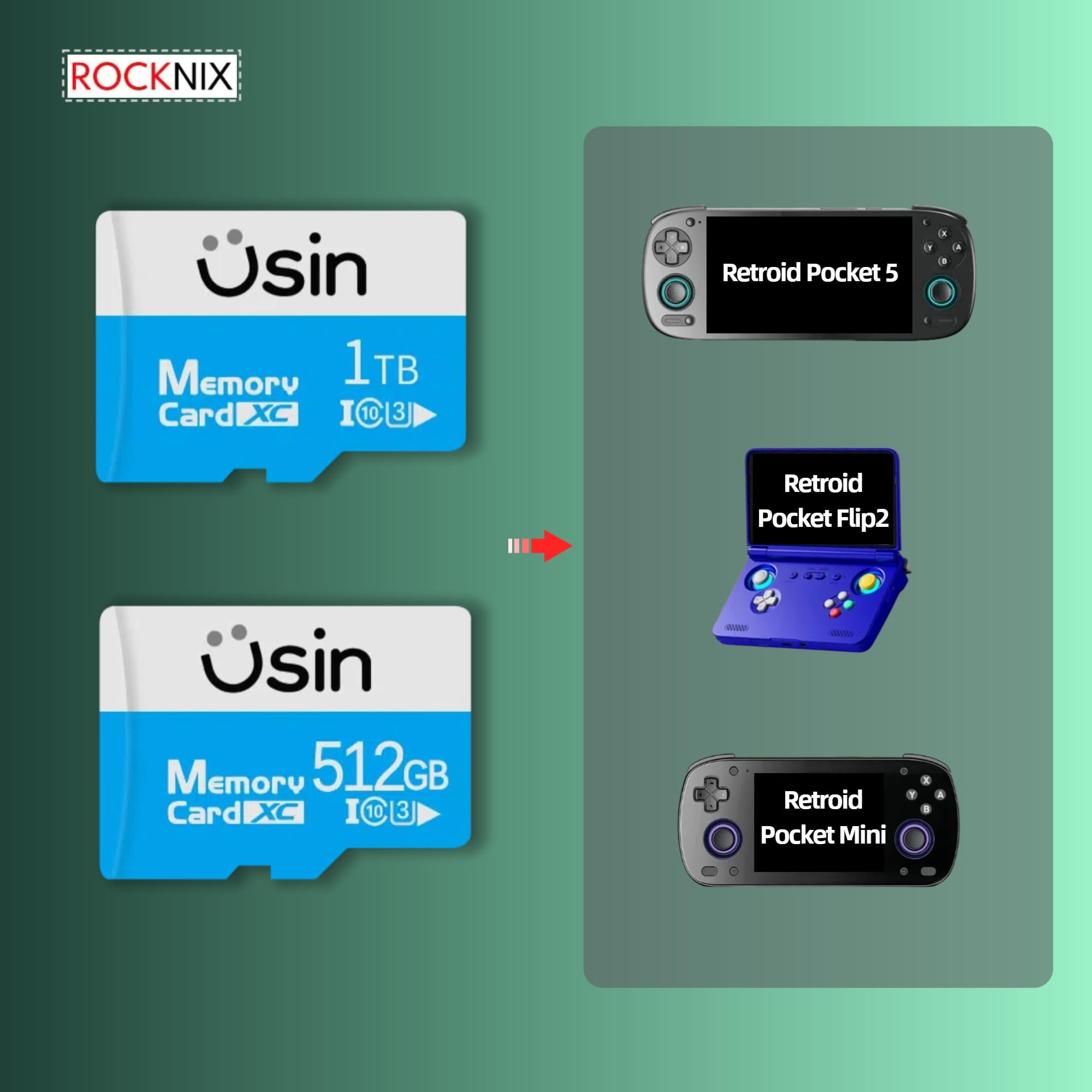 【美品】Retroid Pocket 512GB、Micro SD付き Amazon.com: Game sd Card for Retroid Pocket 5/Flip2/Mini, Plug